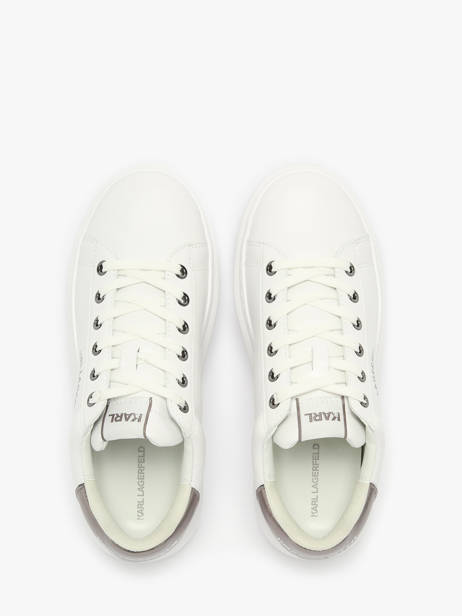 Sneakers Kapri Maison Karl Uit Leder Karl lagerfeld Wit women KL62538K ander zicht 4