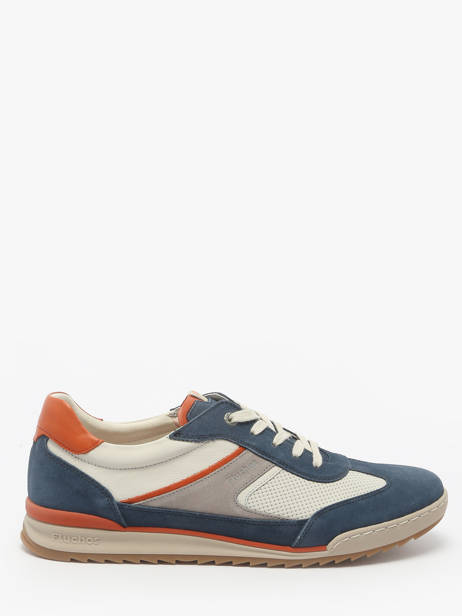 Sneakers Afelpado Uit Leder Fluchos Blauw men F2184