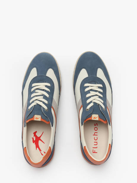 Sneakers Afelpado Uit Leder Fluchos Blauw men F2184 ander zicht 4