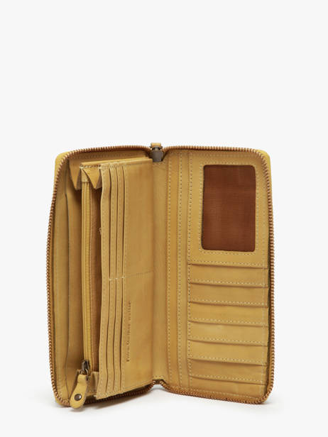 Portefeuille Leder Biba Geel heritage BT10 ander zicht 1