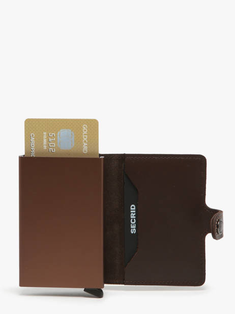 Kaarthouder Original Leder Secrid Bruin original MO ander zicht 1