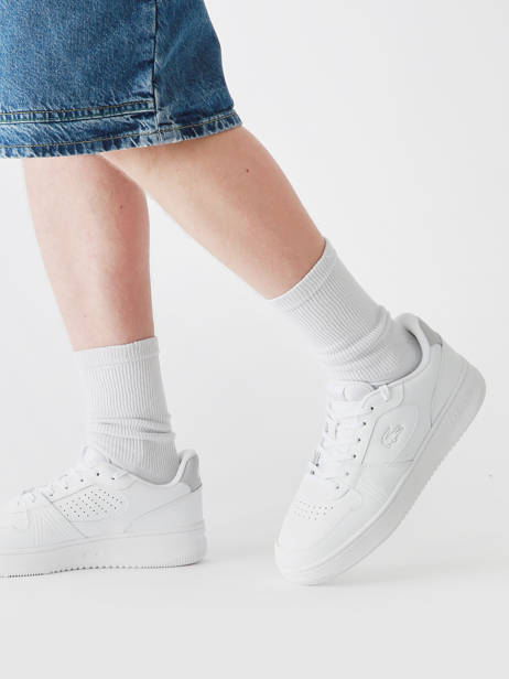 Sneakers L001 Uit Leder Lacoste Wit men 8SMA0018 ander zicht 1