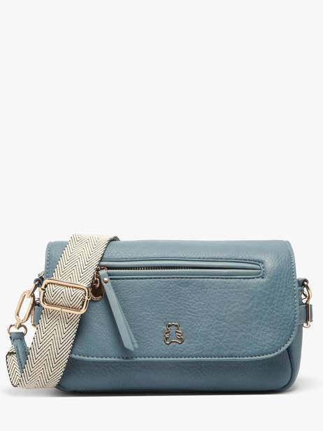 Cross Body Tas Zip Lulu castagnette Blauw zip YRONDE