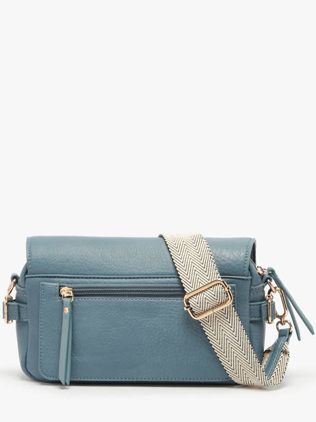 Cross Body Tas Zip Lulu castagnette Blauw zip YRONDE ander zicht 4