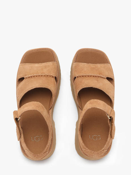 Sandalen Uit Leder Ugg Bruin women 1167475 ander zicht 3