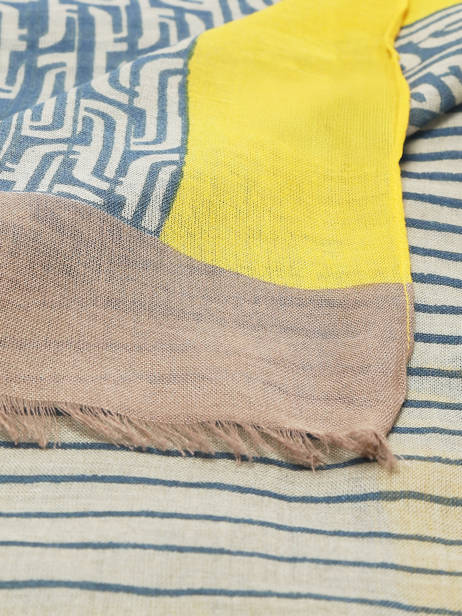 Sjaal MarÃ­timo Linnen 100x100cm Biba Veelkleurig accessoires RI274A ander zicht 1