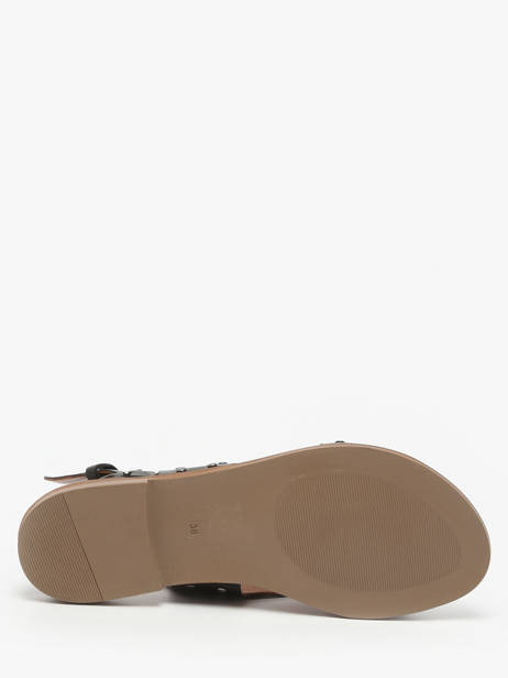 Open Sandalen Magnieu Uit Leder Coco abricot Zwart women V3044B ander zicht 4