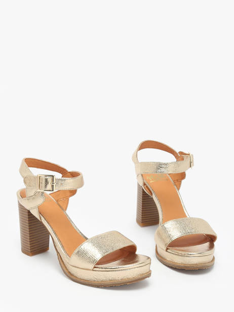 Sandalen Met Hak Jain Uit Leder Mam'zelle Goud women CSG1H03 ander zicht 1