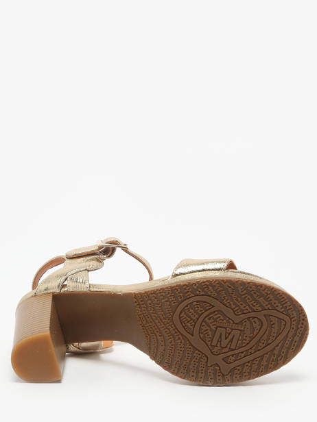 Sandalen Met Hak Jain Uit Leder Mam'zelle Goud women CSG1H03 ander zicht 4