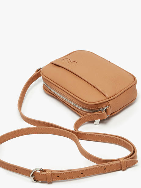 Cross Body Tas N City Leder Nathan baume Bruin n city 6 ander zicht 2