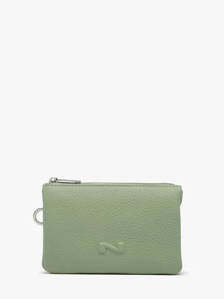 Etui 2 Compartimenten Leder Nathan baume Groen original n 283N