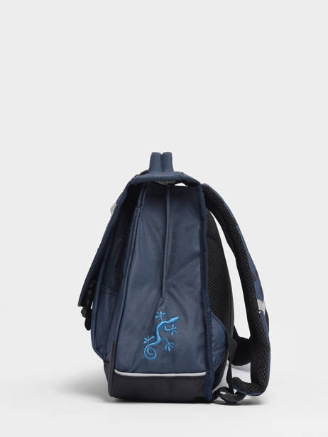 Boekentas 2 Compartimenten Cameleon Blauw actual PBBACA35 ander zicht 3