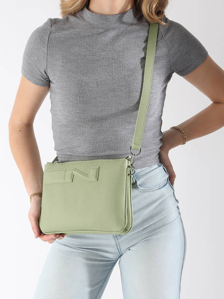 Cross Body Tas Milano Leder Nathan baume Groen n city 3 ander zicht 1