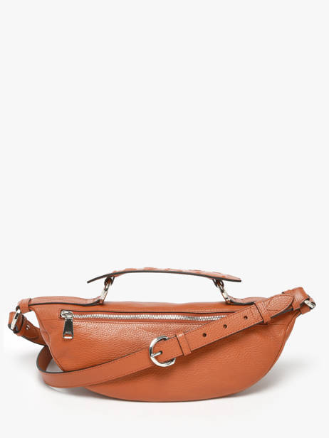 Cross Body Tas Origami Leder Lancel Bruin origami A13379 ander zicht 4