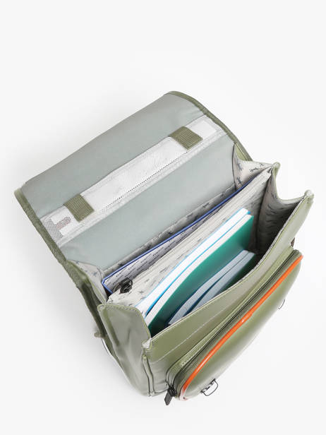 Rugzak 3 Compartimenten Cameleon Groen vintage north PBVWSD39 ander zicht 3