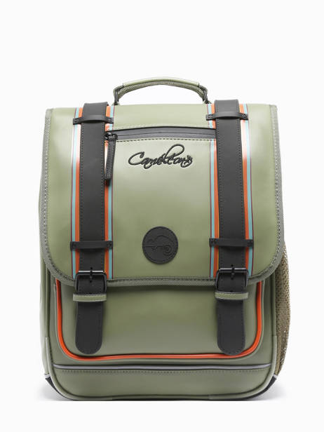 Rugzak 3 Compartimenten Cameleon Groen vintage north PBVWSD39 ander zicht 6