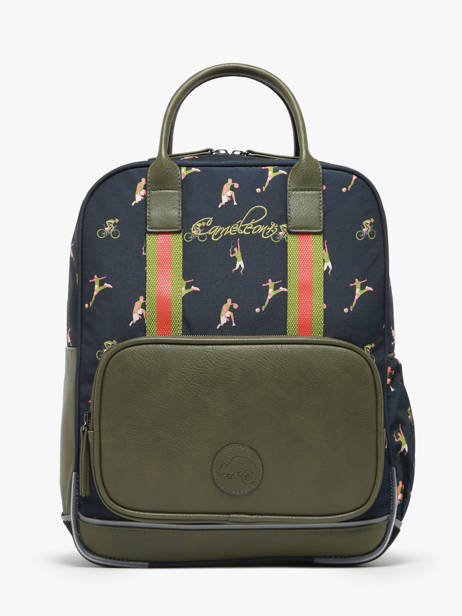 Rugzak 2 Compartimenten Cameleon Groen vintage urban PBVBSD37