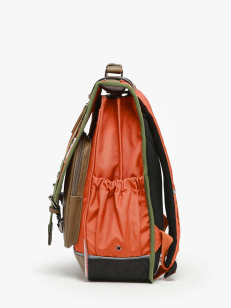 Rugzak 2 Compartimenten Cameleon Oranje vintage urban PBVBSD39 ander zicht 2
