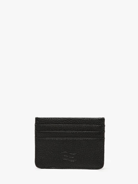 Kaarthouder Leder Crinkles Zwart caviar 14320