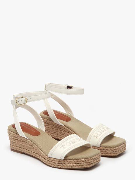 Sandalen Tommy hilfiger Wit women 8805YBL ander zicht 1