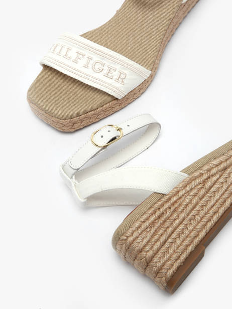 Sandalen Tommy hilfiger Wit women 8805YBL ander zicht 2