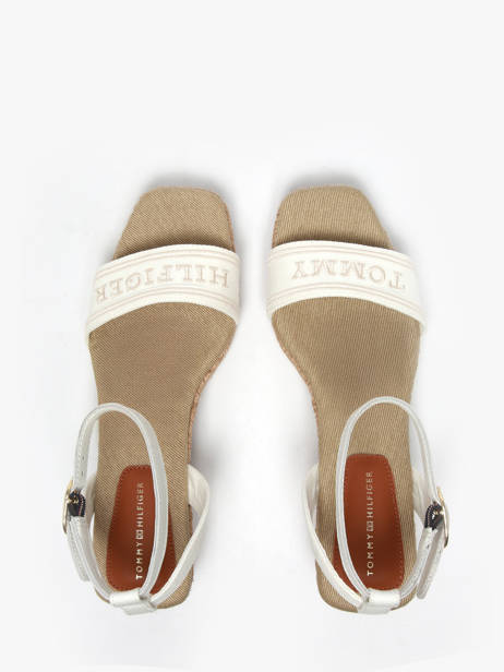 Sandalen Tommy hilfiger Wit women 8805YBL ander zicht 3
