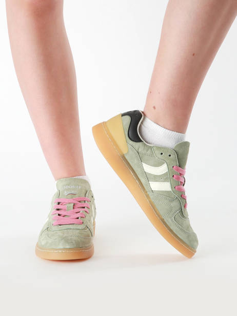 Sneakers Goal Uit Leder Coolway Groen women 7603146 ander zicht 1