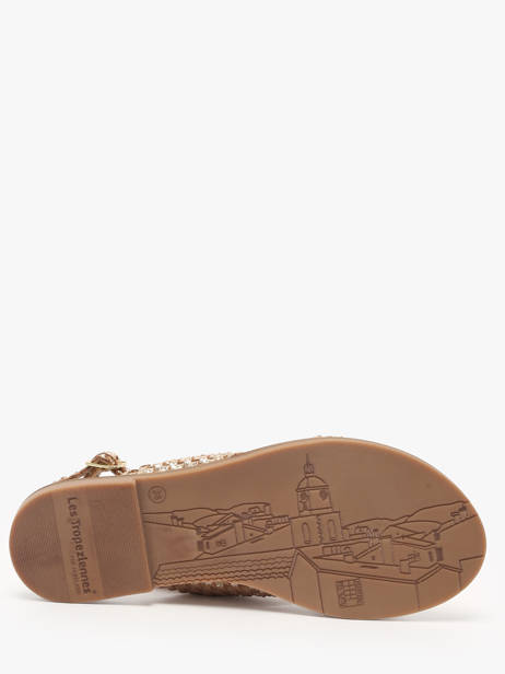 Open Sandalen Doa Uit Leder Les tropeziennes Goud women DOA ander zicht 4