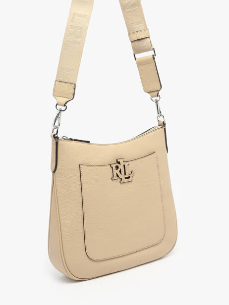 Cross Body Tas Cameryn Leder Lauren ralph lauren Beige cameryn 31970152 ander zicht 2