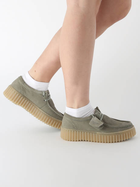 Derby Veterschoenen Torhill Bee Clarks Groen women 26181190 ander zicht 1