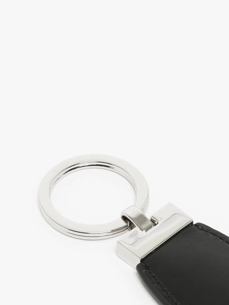 Sleutelhanger Leder Hugo boss Zwart smooth HAK519B ander zicht 1