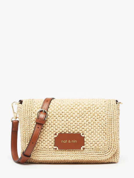 Cross Body Tas Raphia Raphia Nat et nin Beige raphia RA