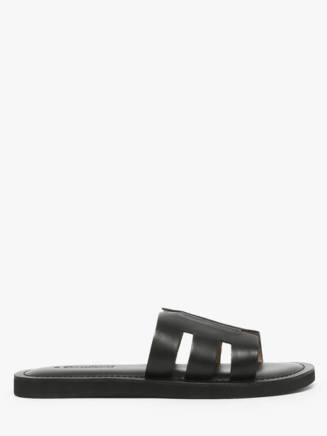 Slippers Emia Uit Leder Les tropeziennes Zwart men EMIA