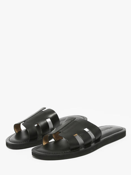 Slippers Emia Uit Leder Les tropeziennes Zwart men EMIA ander zicht 1