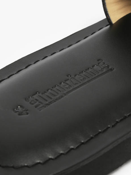 Slippers Emia Uit Leder Les tropeziennes Zwart men EMIA ander zicht 2