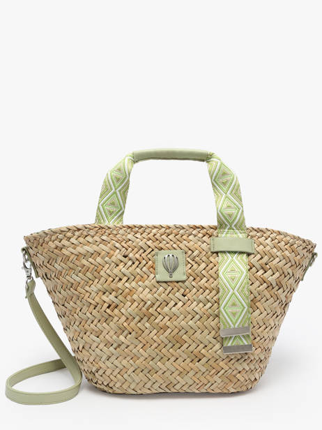Handtas Estival Stro Le voyage en panier Groen estival PM848