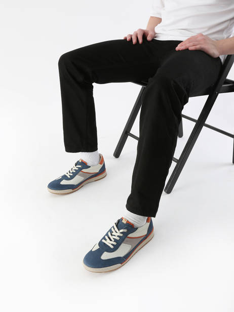 Sneakers Afelpado Uit Leder Fluchos Blauw men F2184 ander zicht 1