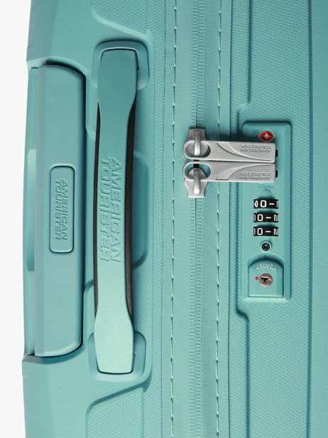 Harde Reiskoffer Airconic American tourister Blauw airconic 88G003 ander zicht 1