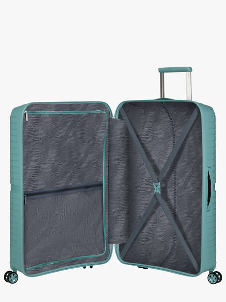 Harde Reiskoffer Airconic American tourister Blauw airconic 88G003 ander zicht 3