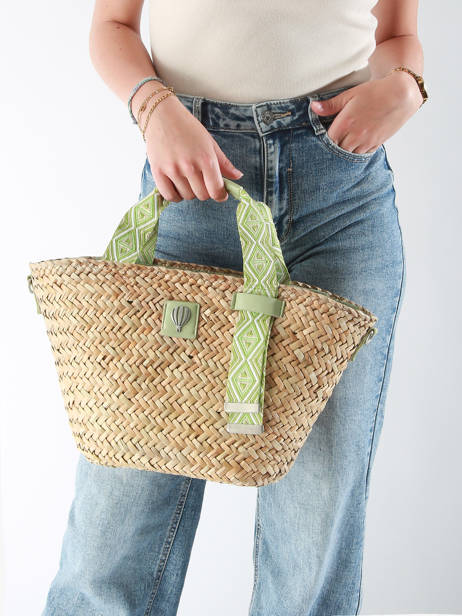 Handtas Estival Stro Le voyage en panier Groen estival PM848 ander zicht 1