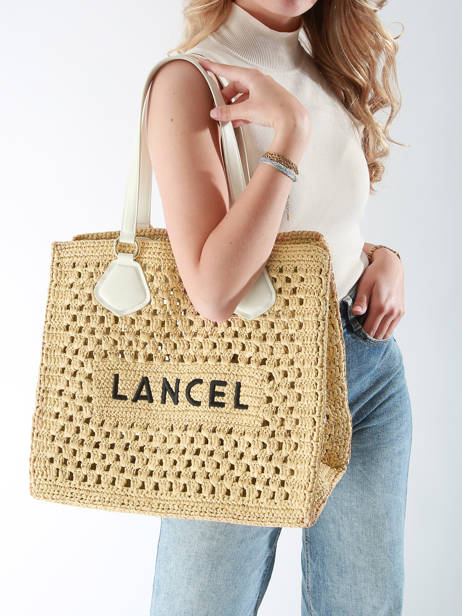 Schoudertas Cabas D'ete Lancel Beige cabas d'ete A13416 ander zicht 1