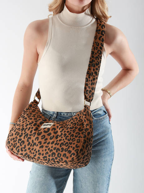 Schoudertas Leopard Hindbag Bruin leopard LE ander zicht 1