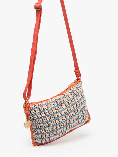 Cross Body Tas Over The Rainbow Katoen Le voyage en panier Blauw over the rainbow PM871 ander zicht 2