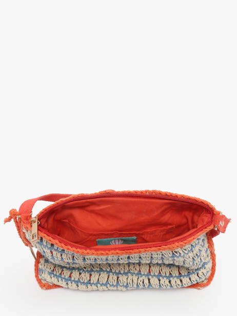 Cross Body Tas Over The Rainbow Katoen Le voyage en panier Blauw over the rainbow PM871 ander zicht 3