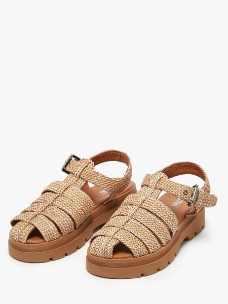 Sandalen Uit Leder Nuyou Beige women 37120 ander zicht 1