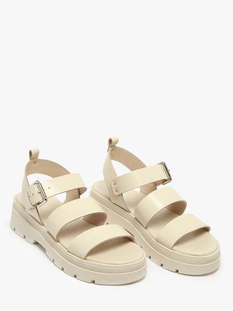 Sandalen Dalia Uit Leder Nuyou Beige women 37103 ander zicht 1