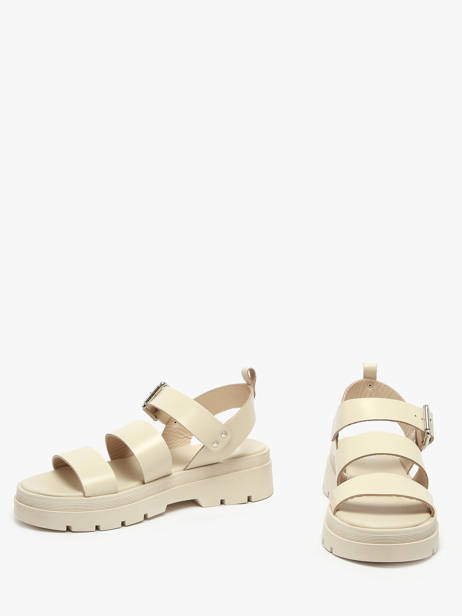 Sandalen Dalia Uit Leder Nuyou Beige women 37103 ander zicht 2