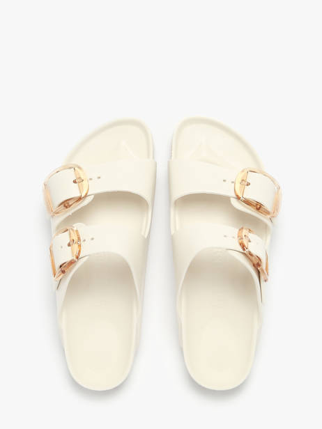 Slippers Arizona Big Buckle Birkenstock Beige women 1029651 ander zicht 3