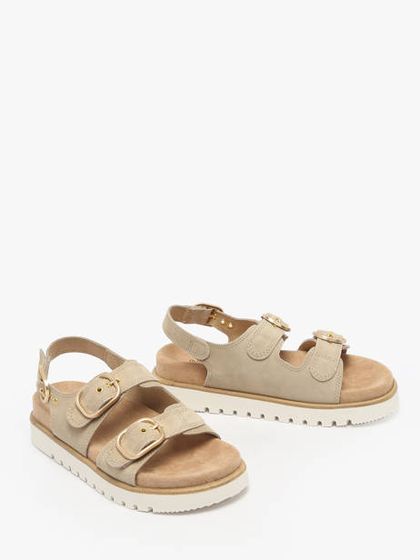 Sandalen Uit Leder Inuovo Beige women D53026 ander zicht 1