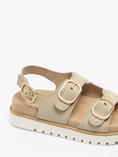Sandalen Uit Leder Inuovo Beige women D53026 ander zicht 2